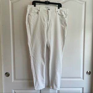 Lane Bryant White Skinny Jeans Size 18